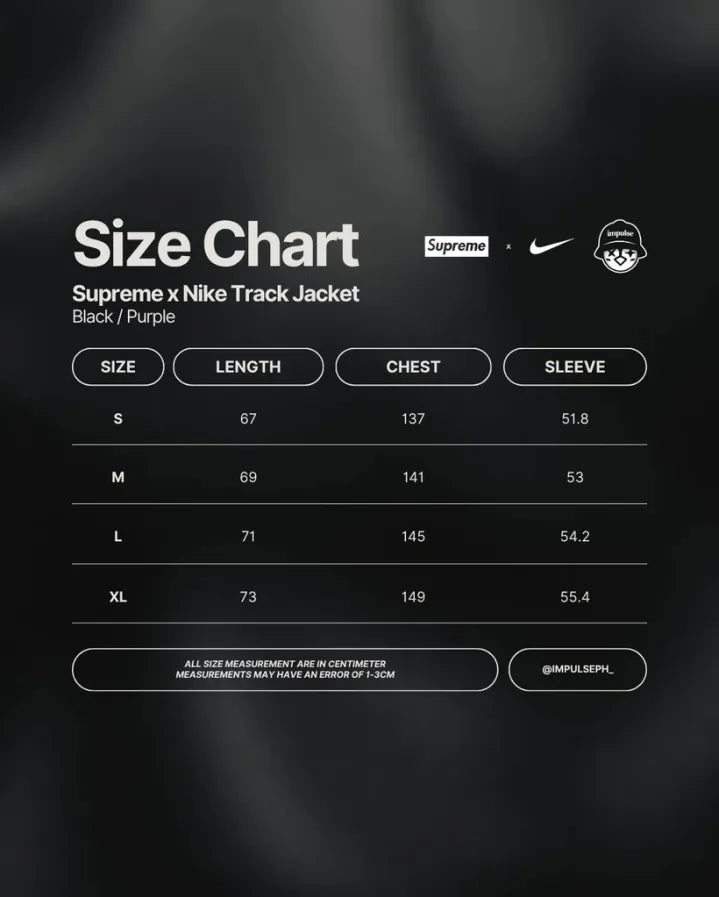 Supreme x Nike Track Jacket