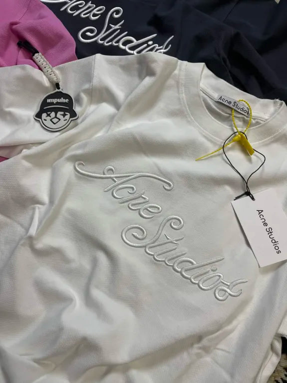 Acne Studios Logo-Embroidered T-shirt