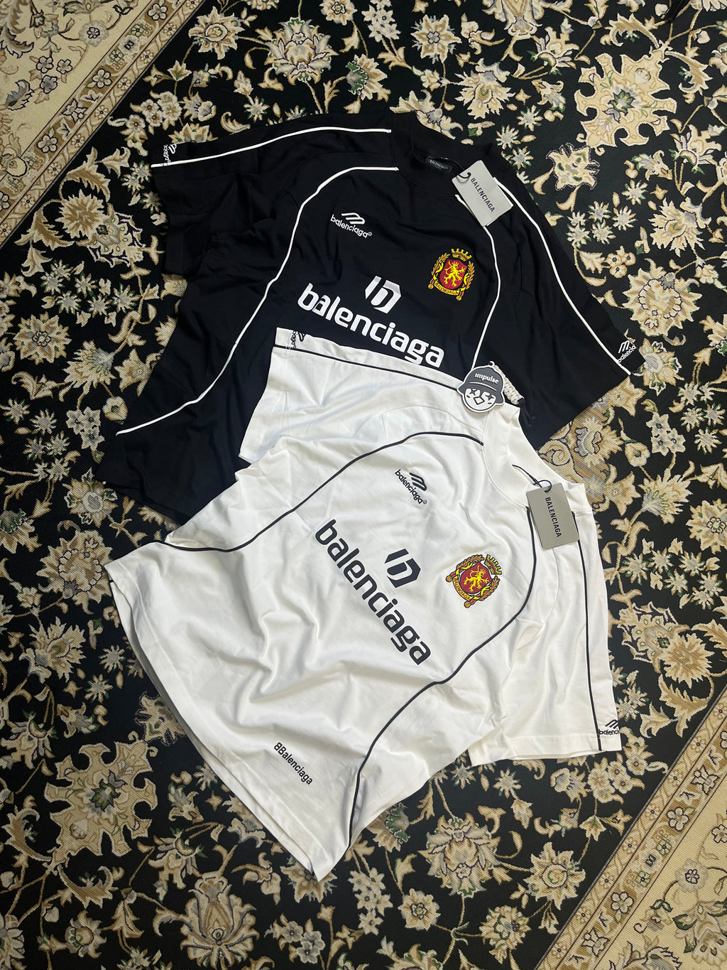 Balenciaga Paris Soccer T-Shirt in Vintage Jersey