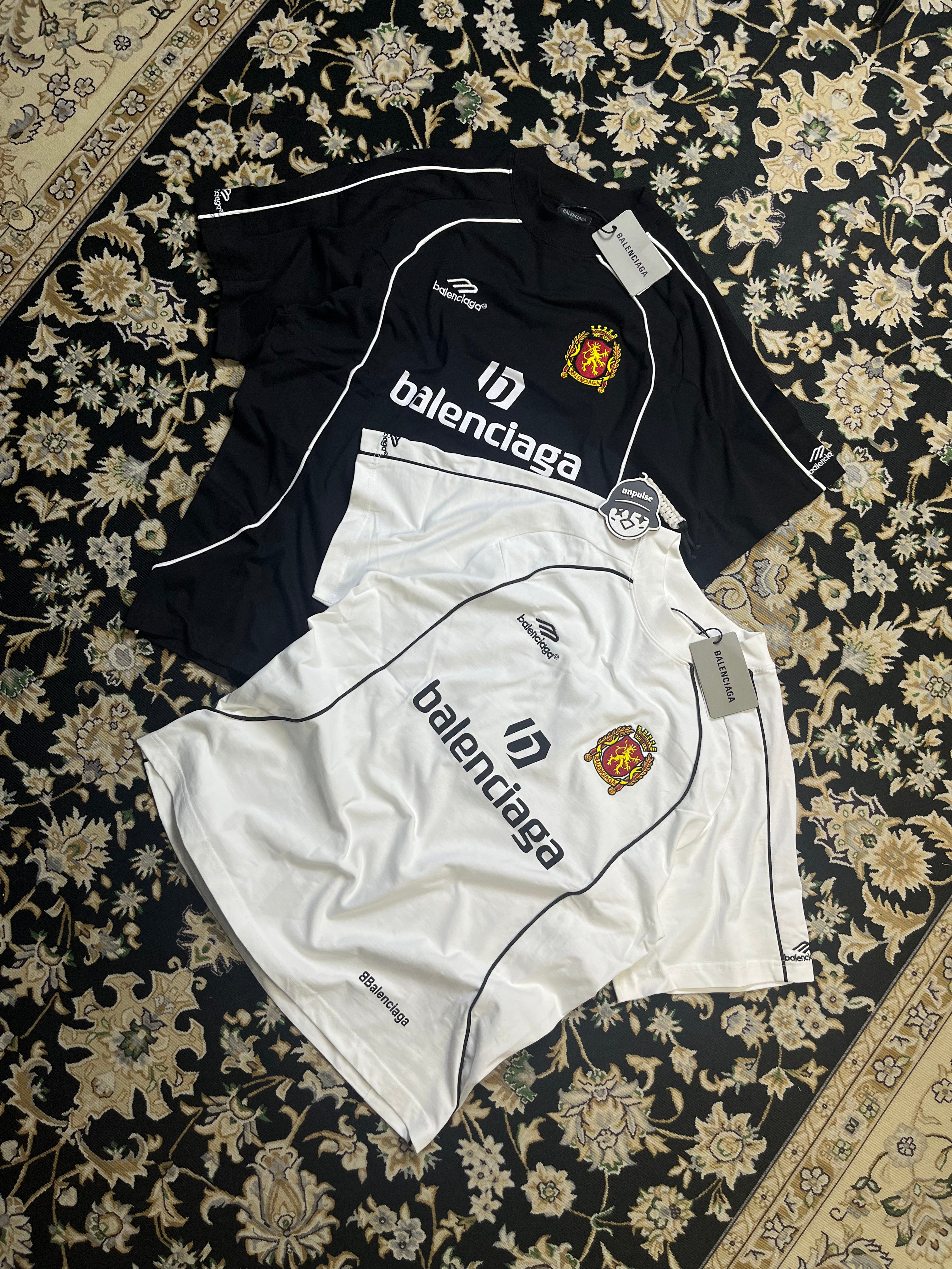 Balenciaga Paris Soccer T-Shirt in Vintage Jersey