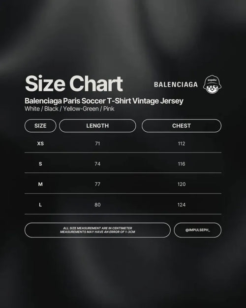 Balenciaga Paris Soccer T-Shirt in Vintage Jersey